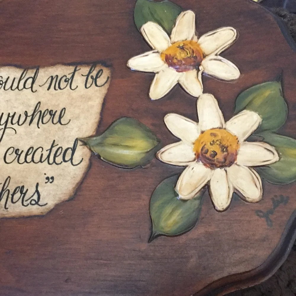 God created mothers plaque